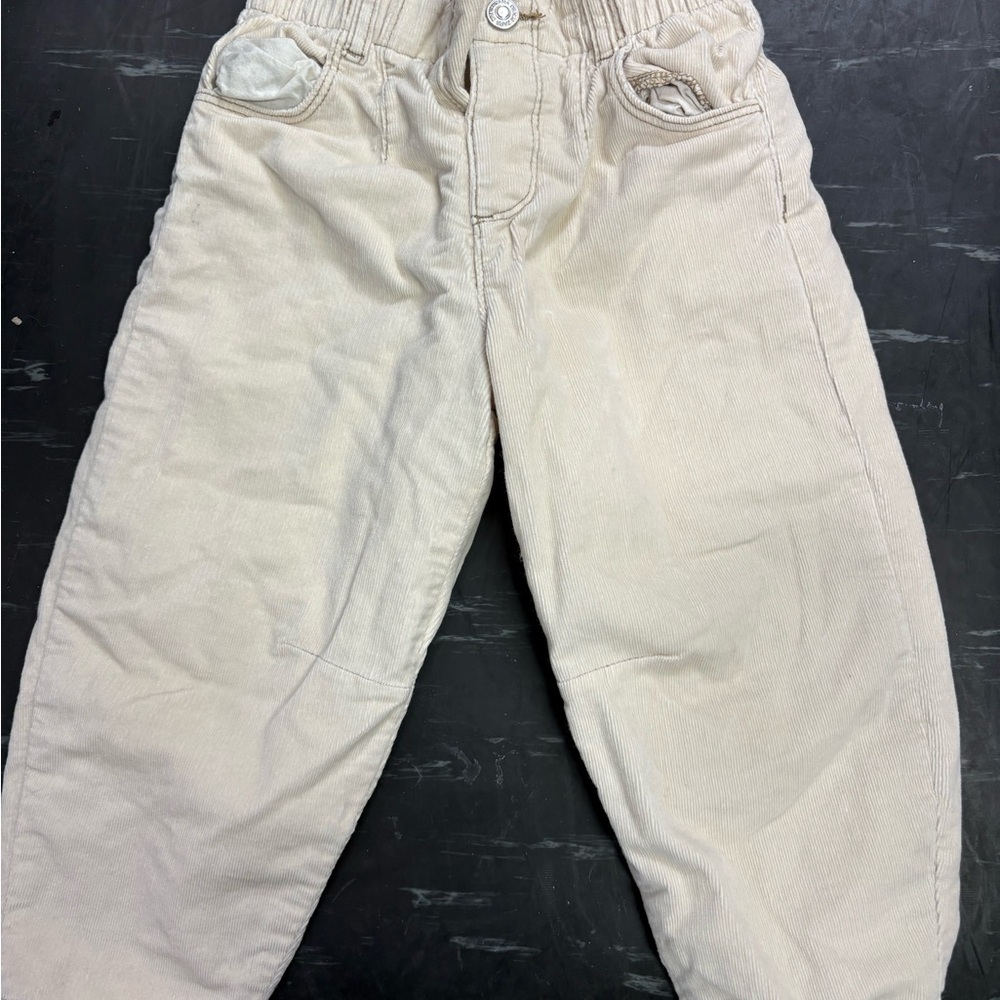 Zara Kids Beige Corduroy Trousers